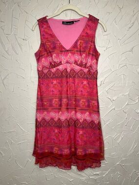 Y2K Floral and Paisley Dress Small